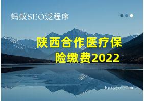 陕西合作医疗保险缴费2022