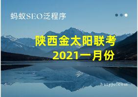 陕西金太阳联考2021一月份