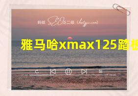 雅马哈xmax125踏板