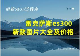 雷克萨斯es300新款图片大全及价格