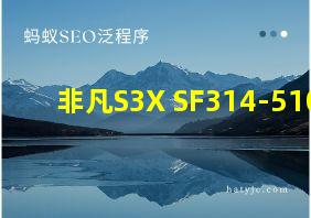 非凡S3X SF314-510G