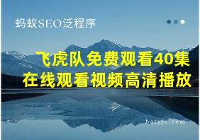 飞虎队免费观看40集在线观看视频高清播放