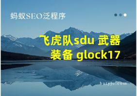 飞虎队sdu 武器装备 glock17