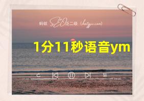 1分11秒语音ym