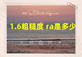 1.6粗糙度 ra是多少