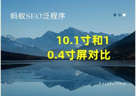 10.1寸和10.4寸屏对比