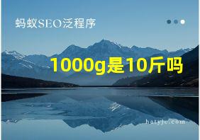 1000g是10斤吗