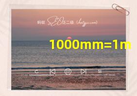 1000mm=1m