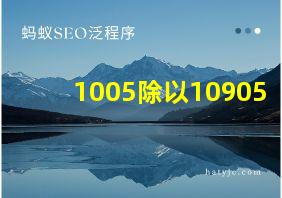 1005除以10905