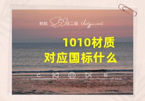 1010材质对应国标什么