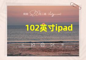 102英寸ipad