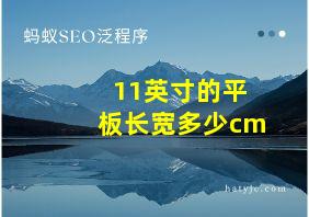 11英寸的平板长宽多少cm