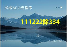 111222除334