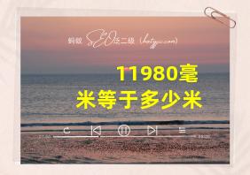 11980毫米等于多少米