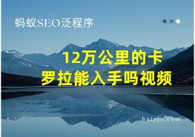 12万公里的卡罗拉能入手吗视频