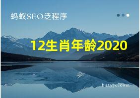 12生肖年龄2020