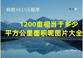 1200亩相当于多少平方公里面积呢图片大全