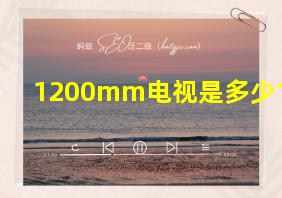 1200mm电视是多少寸