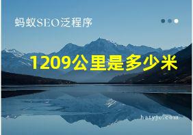 1209公里是多少米