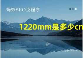 1220mm是多少cm