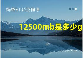 12500mb是多少g