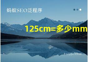 125cm=多少mm