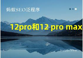 12pro和12 pro max尺寸