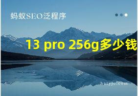 13 pro 256g多少钱