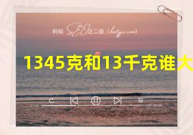 1345克和13千克谁大