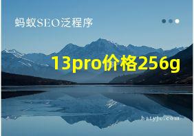 13pro价格256g