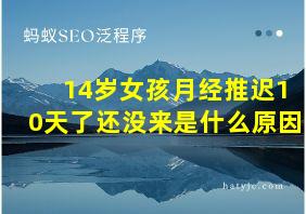 14岁女孩月经推迟10天了还没来是什么原因