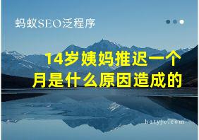 14岁姨妈推迟一个月是什么原因造成的