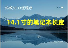 14.1寸的笔记本长宽