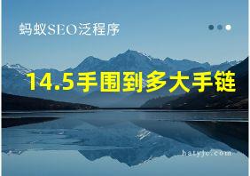 14.5手围到多大手链