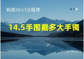 14.5手围戴多大手镯