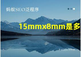 15mmx8mm是多大