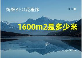 1600m2是多少米