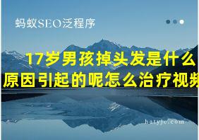 17岁男孩掉头发是什么原因引起的呢怎么治疗视频