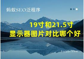 19寸和21.5寸显示器图片对比哪个好