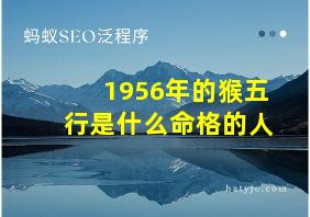 1956年的猴五行是什么命格的人