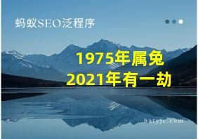 1975年属兔2021年有一劫