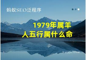 1979年属羊人五行属什么命