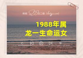 1988年属龙一生命运女