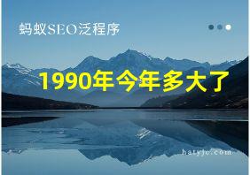 1990年今年多大了