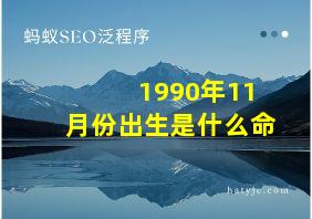 1990年11月份出生是什么命