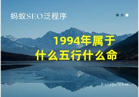 1994年属于什么五行什么命