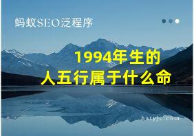 1994年生的人五行属于什么命