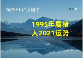 1995年属猪人2021运势