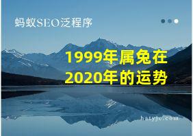 1999年属兔在2020年的运势