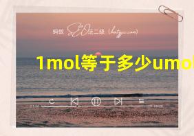 1mol等于多少umol